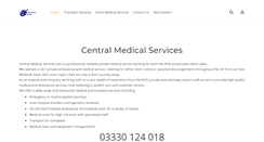 Desktop Screenshot of centralmedicalservices.co.uk